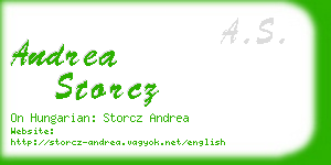 andrea storcz business card